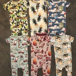 9-12 Month Bamboo Romper Bundle